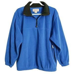 Timberline Colorado Mens Pullover Medium Blue 1/4 Zip Fleece Pockets